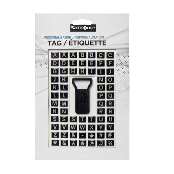 SAMSONITE PERSONALIZATION TAG WITH STICKERS (150934-1041) BLACK