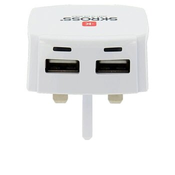 SKROSS UK USB CHARGER - 2 PORT (1.302720)