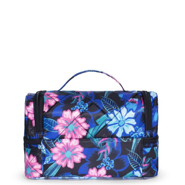 STOWAWAY DOUBLE DECKER COSMETIC CASE RESORT BLACK Urban Traveller