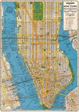 Poster New York Map