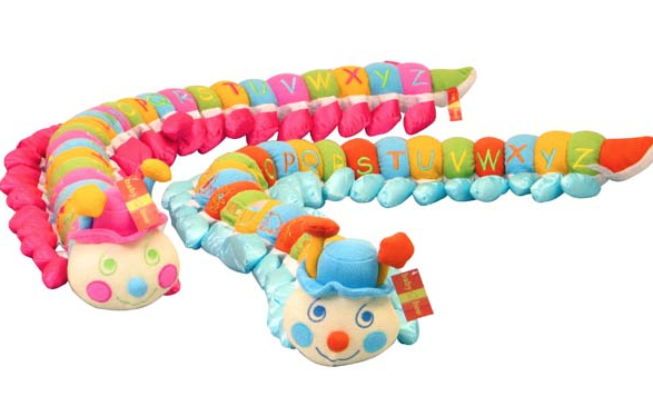 Alphabet caterpillar hotsell stuffed animal
