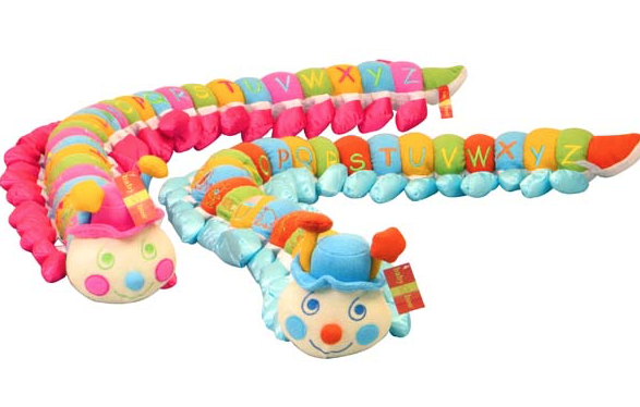 alphabet caterpillar plush toy