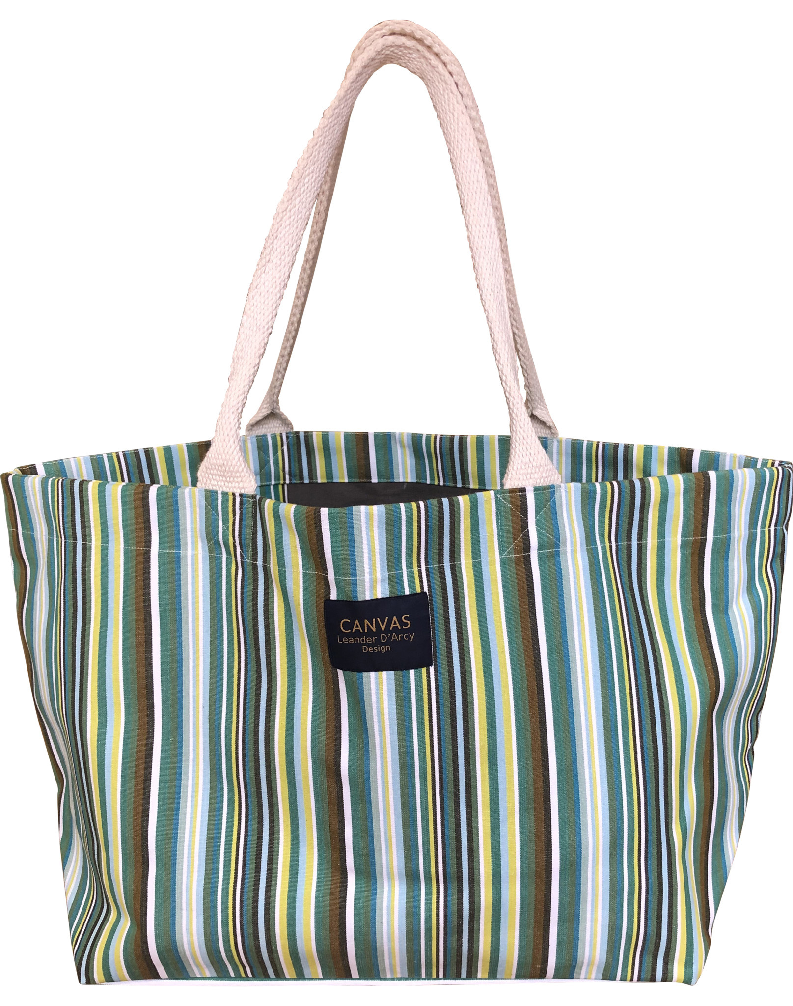large green tote bag