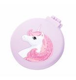 ISAlbi Compact Hairbrush & Mirror - Unicorn