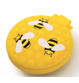 Compact Hairbrush & Mirror - Bees