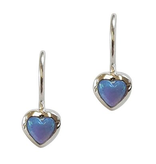 Opal and Sterling Silver Drop Earrings