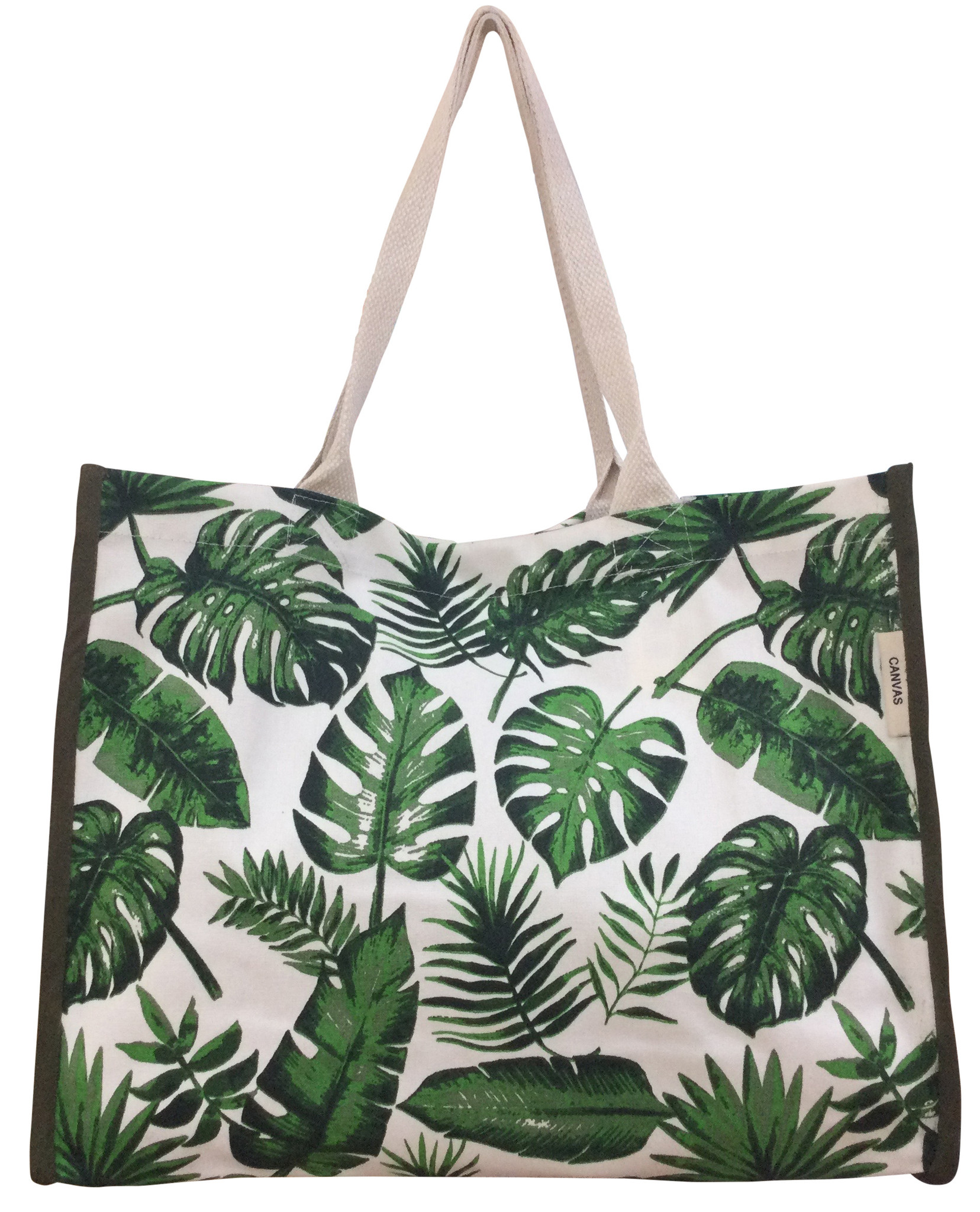 Craft Studio Small Beach Bag -  Palm Botanical