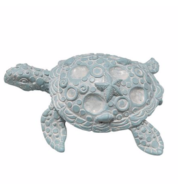 Turtle Statue - Aqua Small