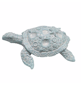 Turtle Statue - Aqua Medium