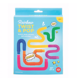 ISAlbi Rainbow Twist & Pop Tubes (Set of 6)