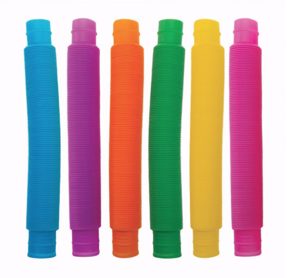 ISAlbi Rainbow Twist & Pop Tubes (Set of 6)