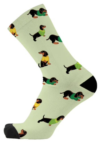Red Fox Sox Sausage Dog Socks - Made From Bamboo