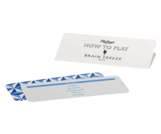 Games Room Brain Freeze Quiz