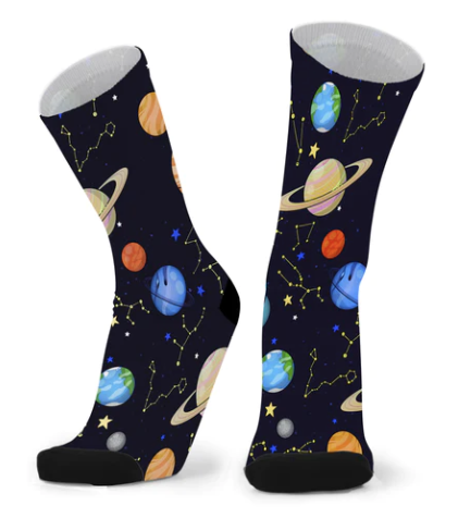 Red Fox Sox Space Socks - Made From Bamboo
