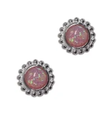 Fabienne Opal Pink Stud Earrings