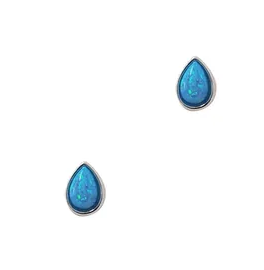 Opal and Sterling Silver Stud Earrings