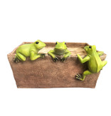Planter with 3 Frogs