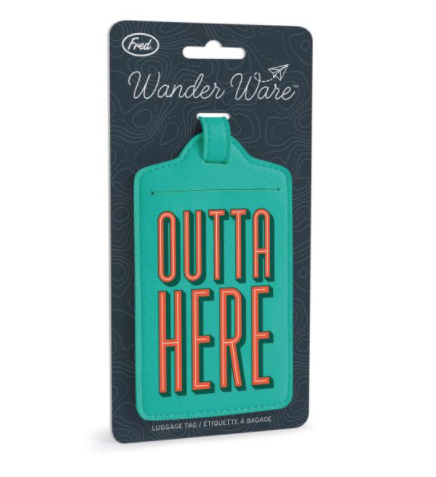 ISAlbi Luggage Tag - Outta Here