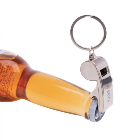 Maverick Emergency Whistle Bottle Opener