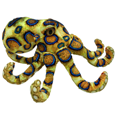 Huggable Toys Octopus - Blue Ringed