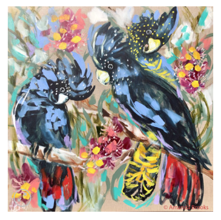 Phillip Bay Trading Coaster - Red Tailed Black Cockatoo