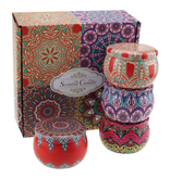 Yellow Rock Mosaic 4 Candle Gift Box
