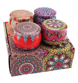 Yellow Rock Boho 4 Candle Gift Box