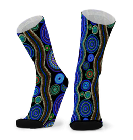Red Fox Sox Sapphire Stream Socks - Made From Bamboo