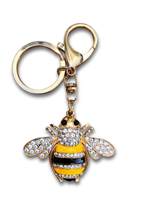 Yellow Rock Keyring - Bee