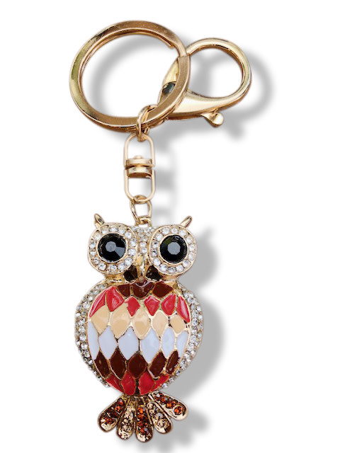 Yellow Rock Keyring - Owl