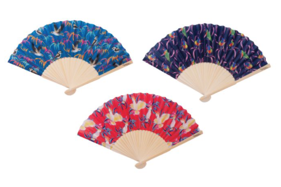 ISAlbi Hand Held Fabric Fans - Australian Birds