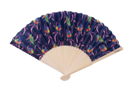 ISAlbi Hand Held Fabric Fans - Australian Birds