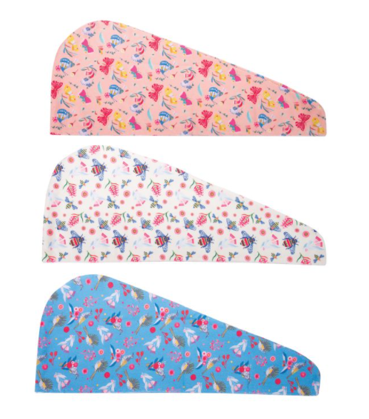 ISAlbi Turban Hair Towel - Birds & Bees