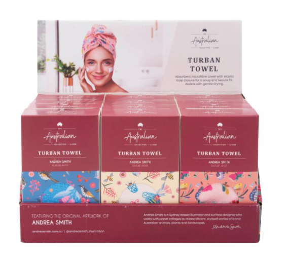 ISAlbi Turban Hair Towel - Birds & Bees