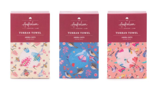 ISAlbi Turban Hair Towel - Birds & Bees