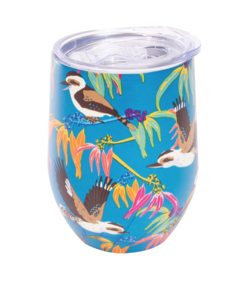 ISAlbi Double Wall Wine Tumbler - Birds