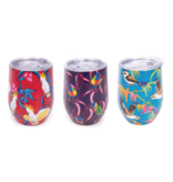 ISAlbi Double Wall Wine Tumbler - Birds