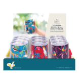 ISAlbi Double Wall Wine Tumbler - Birds