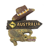 I Heart Aus Fridge Magnet - Croc