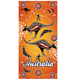 I Heart Aus Beach Towel - Desert Kangaroo