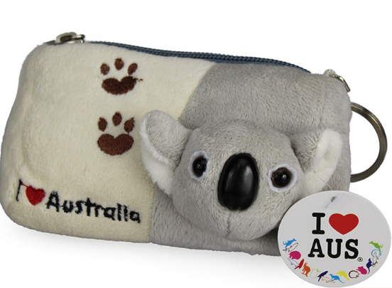 I Heart Aus Plush Coin Purse - Koala