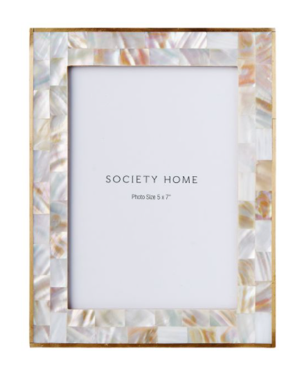 Society Home Photo Frame - Mother of Pearl