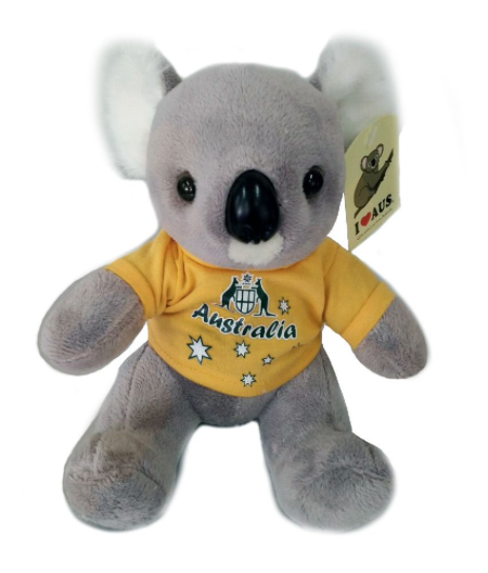 I Heart Aus Plush Koala - Yellow Shirt
