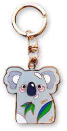 I Heart Aus Key Ring - Koala