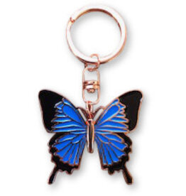 Blue Butterfly Keyring
