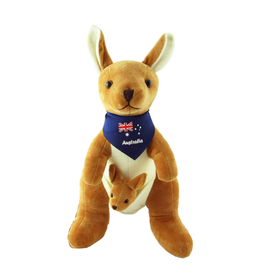I Heart Aus Plush Kangaroo- Bandana