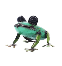 Think Outside Up Cycled Metal Frog - Large