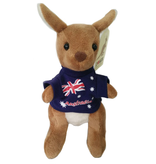 I Heart Aus Plush Kangaroo- Navy Shirt