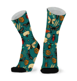 Red Fox Sox Bug Swarm Socks - Made From Bamboo