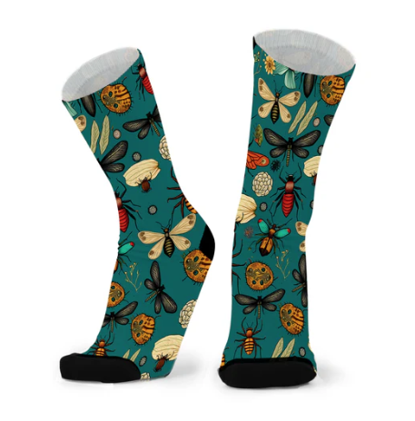 Red Fox Sox Bug Swarm Socks - Made From Bamboo